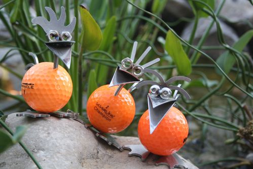 Golfball "The Birdie Orange"