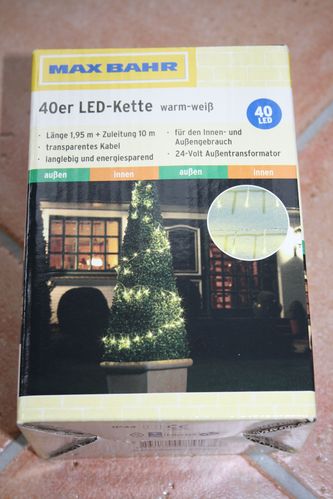 Lichterkette 40er LED-Kette warm-weiss